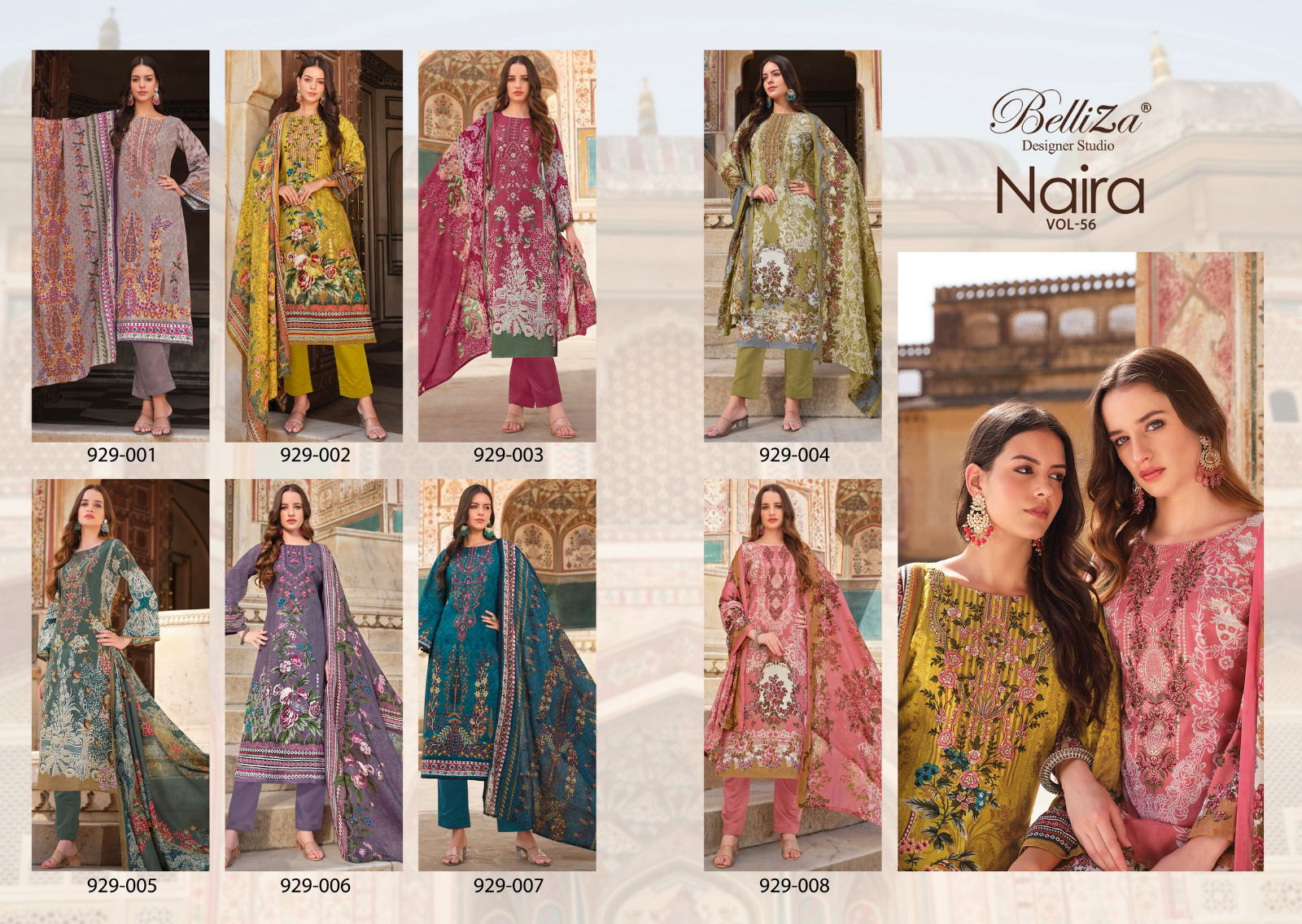 Naira Vol 56 By Belliza Digital Printed Pure Cotton Dress Material Wholesale Shop In Surat
